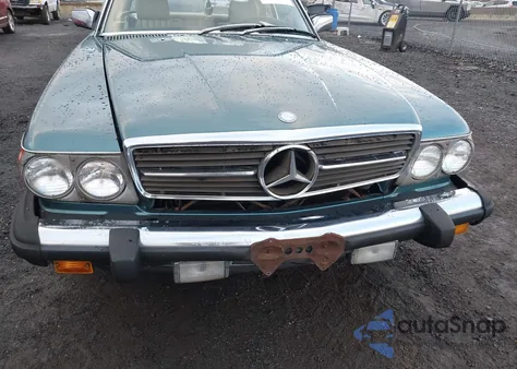 1985 Mercedes-Benz 380 Sl из США, поврежденный, VIN WDBBA45C6FA022313